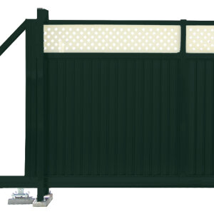 Ворота откатные Estet Plus 2,4х3,5 RAL 6005/1014