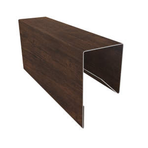 Планка П-образная заборная 17 0,45 Print-Double Premium Cherry Wood Dark F (2м)