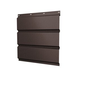 Софит металлический без перфорации 0,45 Drap TR с пленкой RAL 8017 шоколад