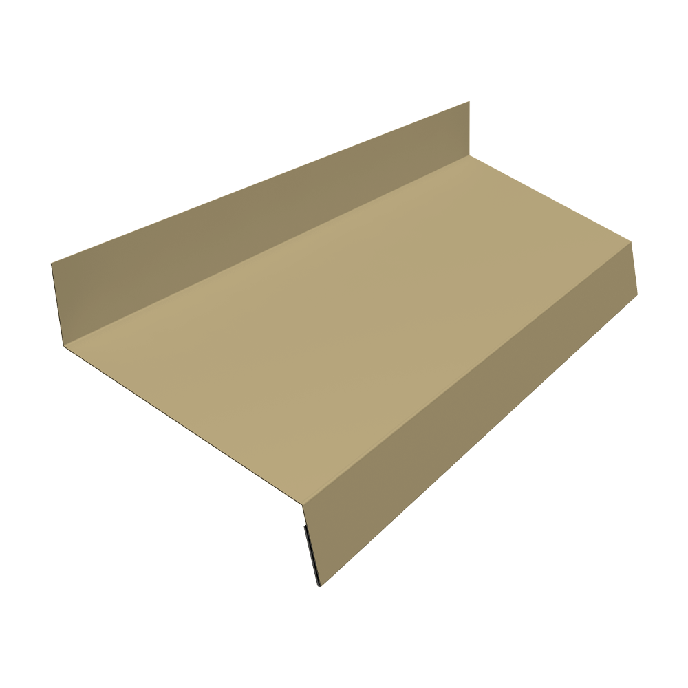 Отлив простой 70 0,4 PE с пленкой RAL 1014 слоновая кость (3м)