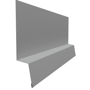 Планка начальная фальц 0,5 Satin с пленкой RAL 9006 бело-алюминиевый (3м)