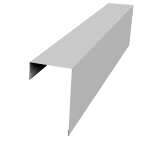 Планка торцевая фасадная фальц 65мм 0,45 Drap TX RAL 7047 телегрей 4 (3м)