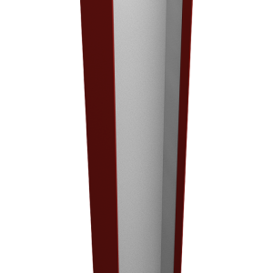 Крепежная планка верхняя Texas 0,5 Satin RAL 3011 коричнево-красный (2м)