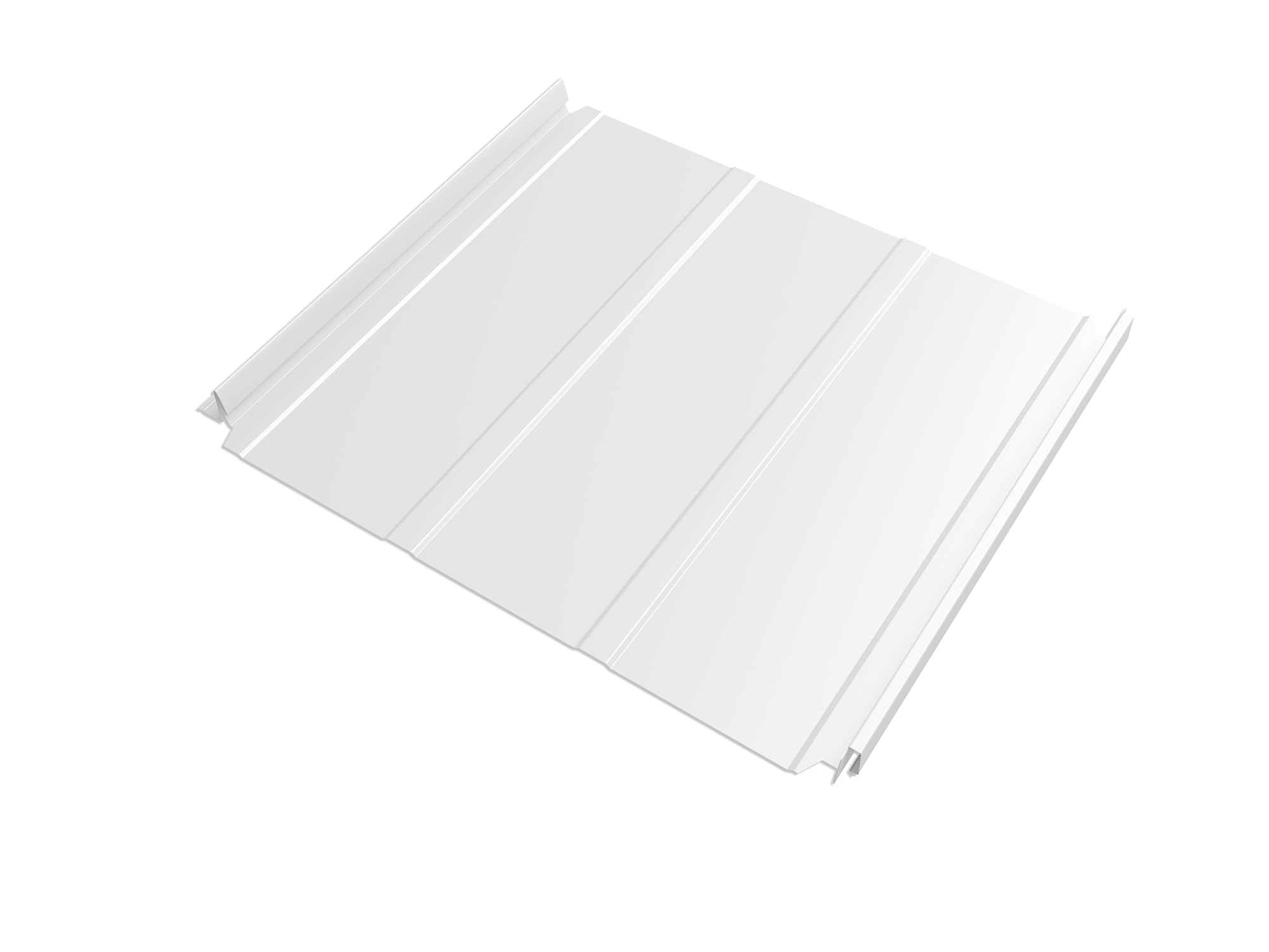 Кликфальц Double Pro Line Grand Line 0,5 Satin с пленкой на замках RAL 9003 сигнальный белый