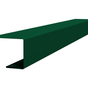 Планка завершающая для Кликфальц Pro 0,45 PE-Double с пленкой RAL 6005 зеленый мох (3м)