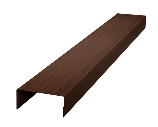 Крышка 45х20 жалюзи Texas 0,45 Print Elite Choco Wood TwinColor (2,5м)