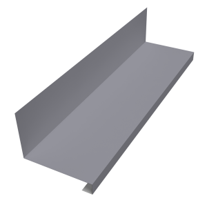 Планка примыкание нижнее к трубе для Кликфальц Pro 0,4 PE с пленкой RAL 7004 сигнальный серый (2м)