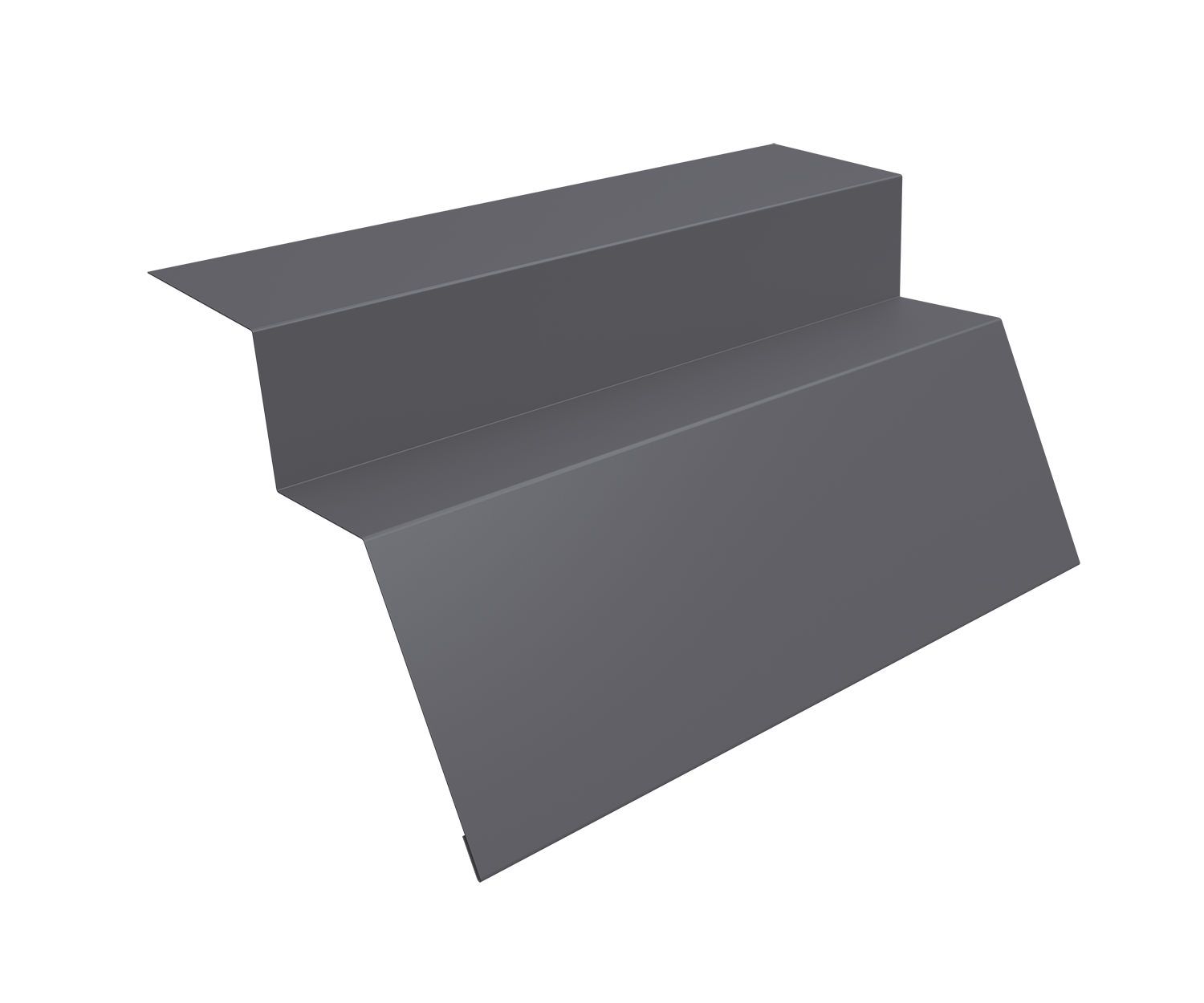 Планка карнизная для металлочерепицы квинта Uno 0,45 Drap RAL 7004 сигнальный серый (2м)