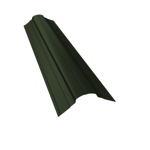 Планка конька фигурного 70x70 0,5 Satin Matt TX RAL 6020 хромовая зелень (3м)