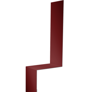 Планка примыкание боковое фальц 0,7 PE с пленкой RAL 3011 коричнево-красный (2м)