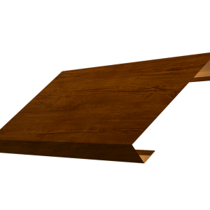 Ламель лицевая 125 забора жалюзи Texas 0,45 Print Premium с пленкой Golden Wood Intense FTC