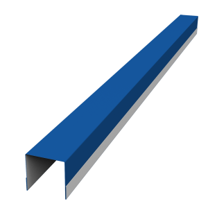 Планка вертикальная обратная для забора жалюзи Palermo 0,5 Satin RAL 5005 сигнальный синий (2,5м)