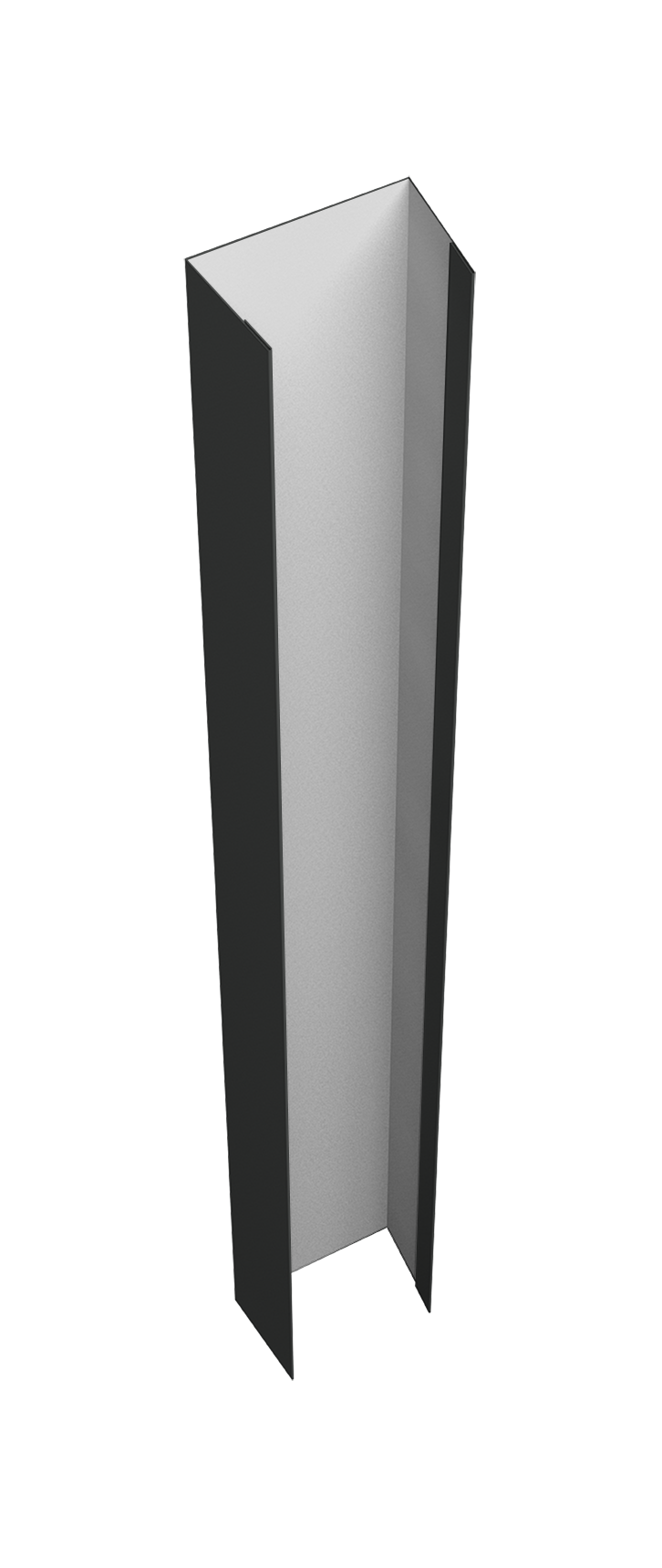 Крепежная планка верхняя Texas 0,5 GreenCoat Pural BT, matt RR2H3 (RAL 7016 антрацитово-серый) (2м)