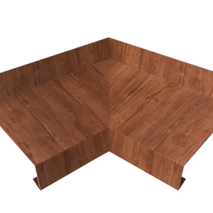 Угол отлива внутренний 50 0,45 Print Premium с пленкой Rowan Wood Intense FTC