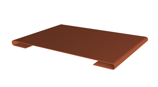 Планка стыковочная 0,5 Velur X RAL 8004 терракота (3м)