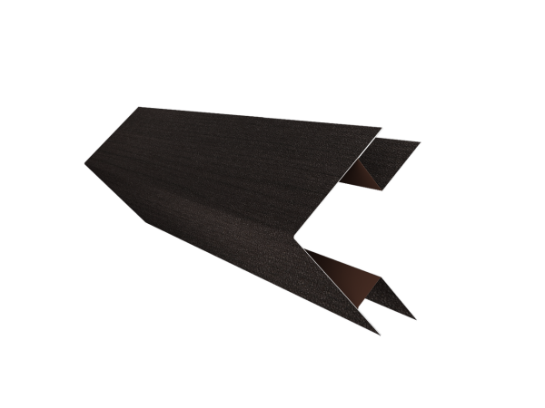Угол внешний сложный 75х75 0,45 Print Elite Coffee Wood TwinColor (3м)