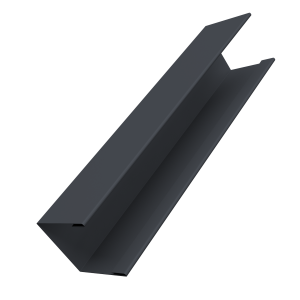 Крышка жалюзи Milan Slim 0,45 PE-Double RAL 7024 мокрый асфальт (2м)