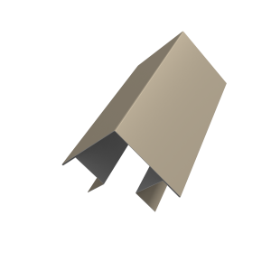 Угол внешний сложный Кликфальц Pro 0,5 Satin с пленкой RAL 1015 светлая слоновая кость (3м)