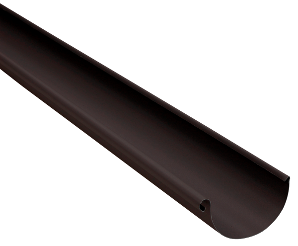Желоб полукруглый GL PU Matt 125 мм 3 м RAL 9005 черный