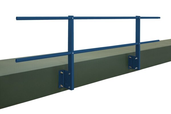 Ограждение кровельное для парапета с боковым креплением (2,0х1,2) RAL 5017 транспортный синий