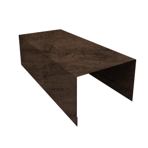 Крышка для забора из сайдинга ЭкоБрус 0,45 Print-double Elite Antique Wood (3м)