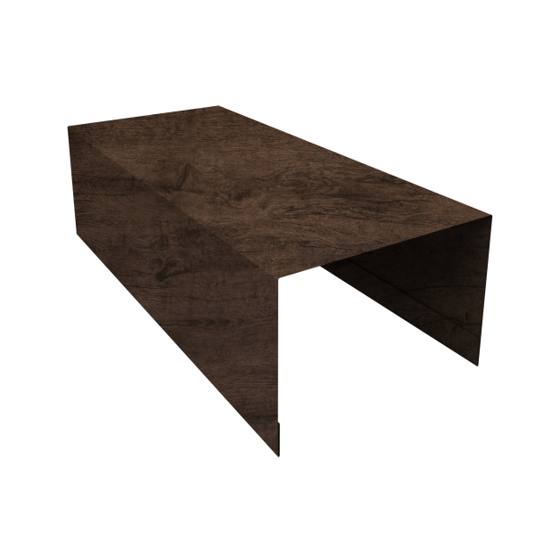 Крышка для забора из сайдинга ЭкоБрус 0,45 Print-double Elite Antique Wood (3м)