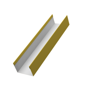 Стойка жалюзи Milan,Tokyo 0,45 PE RAL 1018 цинково-желтый (3м)