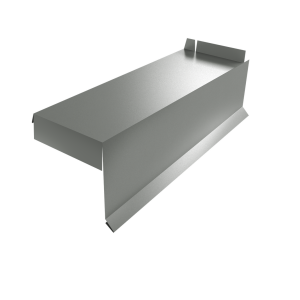 Планка торцевая сегментная Квадро профи Правая стартовая 0,45 PE RAL 7005 мышино-серый