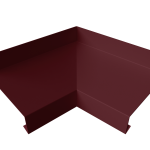 Угол отлива внутренний 50 0,45 PE-Double с пленкой RAL 3005 красное вино