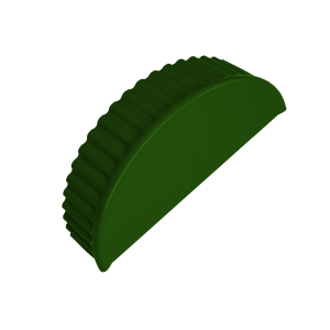 Заглушка малая торцевая 0,45 PE RAL 6002 лиственно-зеленый