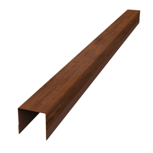 Планка вертикальная обратная для горизонтального монтажа штакетника 0,45 Print Premium Golden Wood Fresh TwinColor (1,8м)