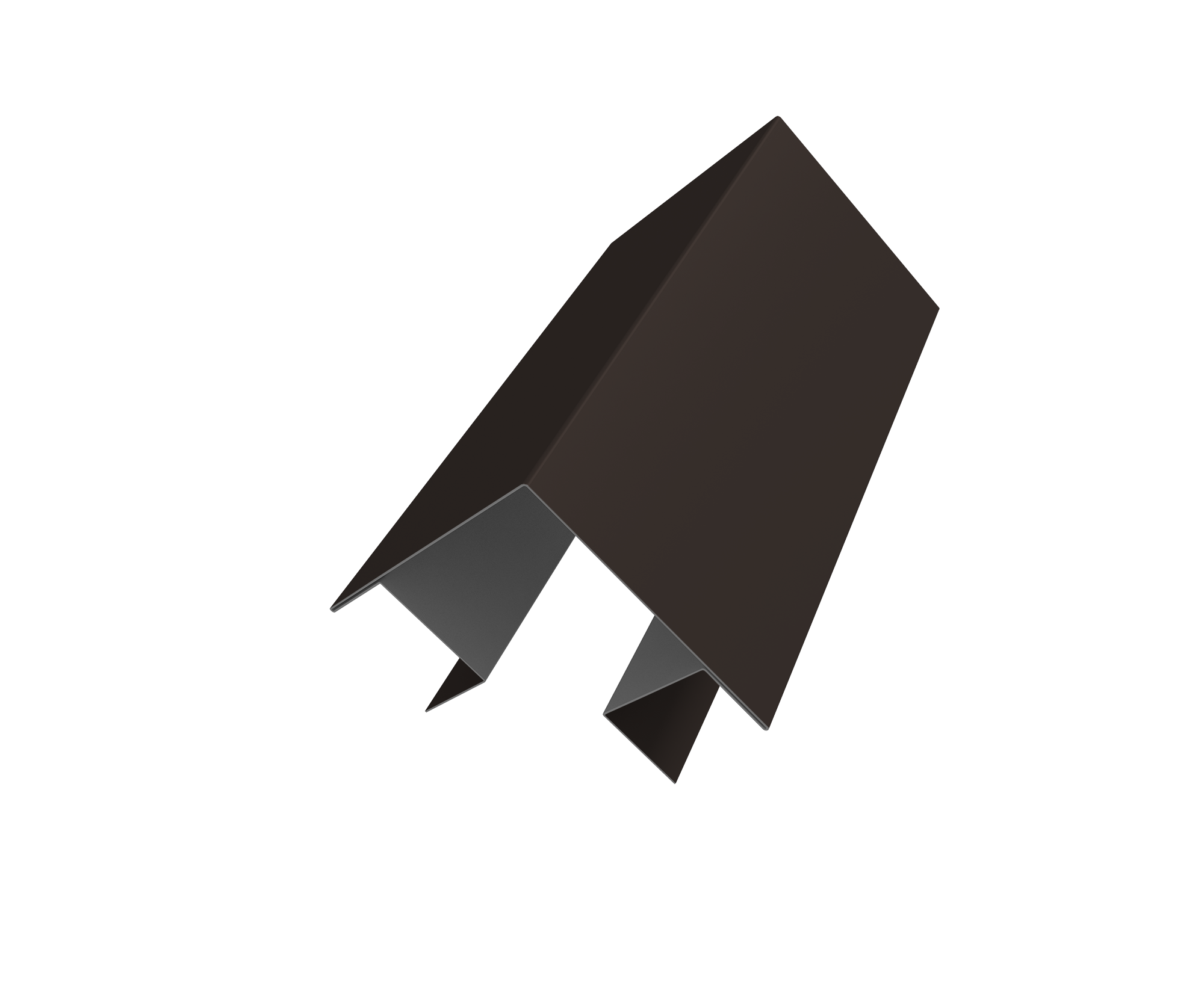 Угол внешний сложный Кликфальц Pro 0,45 PE-Double с пленкой RR 32 темно-коричневый (2м)