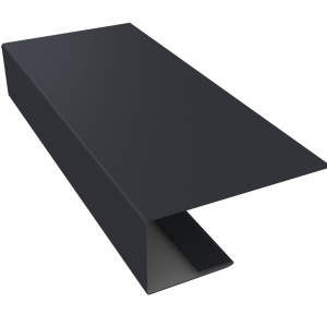 J-Профиль 18мм 0,5 Drap RAL 7024 мокрый асфальт (2м)