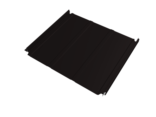 Кликфальц Double Pro Line Grand Line 0,45 Drap TR с пленкой на замках RAL 9005 черный