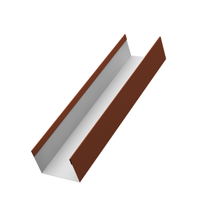 Стойка жалюзи Milan,Tokyo 0,45 PE RAL 8004 терракота (1,8м)