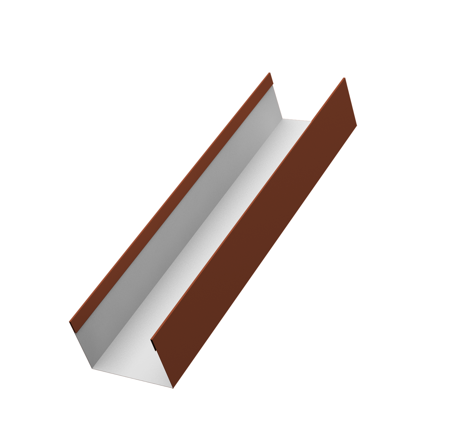 Стойка жалюзи Milan,Tokyo 0,45 PE RAL 8004 терракота (1,8м)