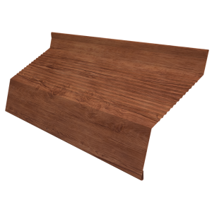 Ламель забора жалюзи Milan new gofr 0,45 Print Premium с пленкой Rowan Wood Intense FTC