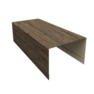 Крышка для забора из сайдинга ЭкоБрус 0,45 Print Elite Nordic Wood TwinColor (3м)