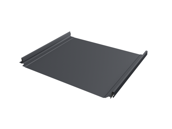 Кликфальц Pro Grand Line 0,45 Drap TR с пленкой на замках RAL 7024 мокрый асфальт