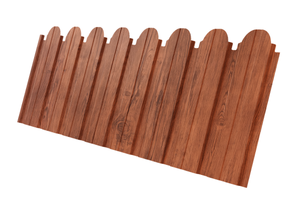Профнастил C10B фигурный 0,45 Print Premium Rowan Wood Intense FTC