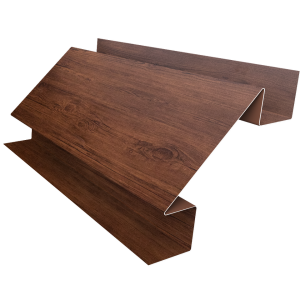 Планка угла внутреннего сложного Блок-Хаус new Grand Line 0,4 Print Premium Cherry Wood Fresh TwinColor (2м)