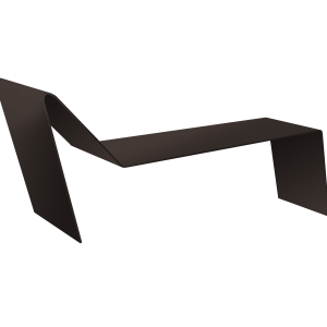 Планка примыкания для мягкой кровли 0,5 Velur X RR 32 темно-коричневый (2м)
