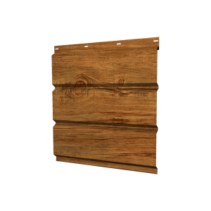 Софит металлический полная перфорация 0,45 Print Premium с пленкой Golden Wood Fresh TwinColor