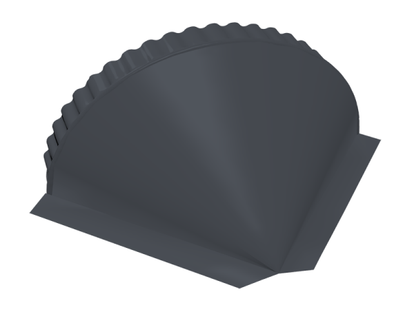 Заглушка конусная 0,5 PurPro Matt 275 RAL 7024 мокрый асфальт