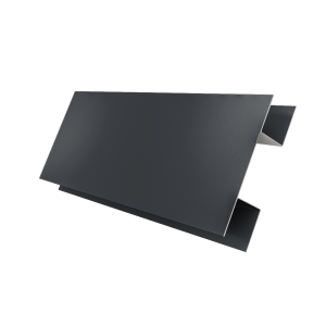 Планка H-образная стыковочная сложная 0,5 Satin Matt TX RAL 7016 антрацитово-серый (2м)