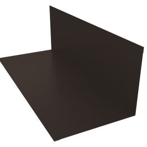 Планка примыкания 130х160мм 0,45 Drap-double TX RR 32 темно-коричневый (3м)