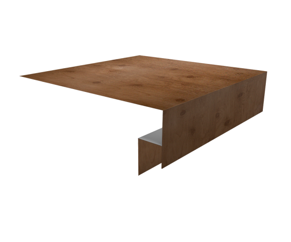 Планка околооконная сложная Экобрус Grand Line 250х50х25 0,45 Print Premium Pine Wood Fresh (3м)