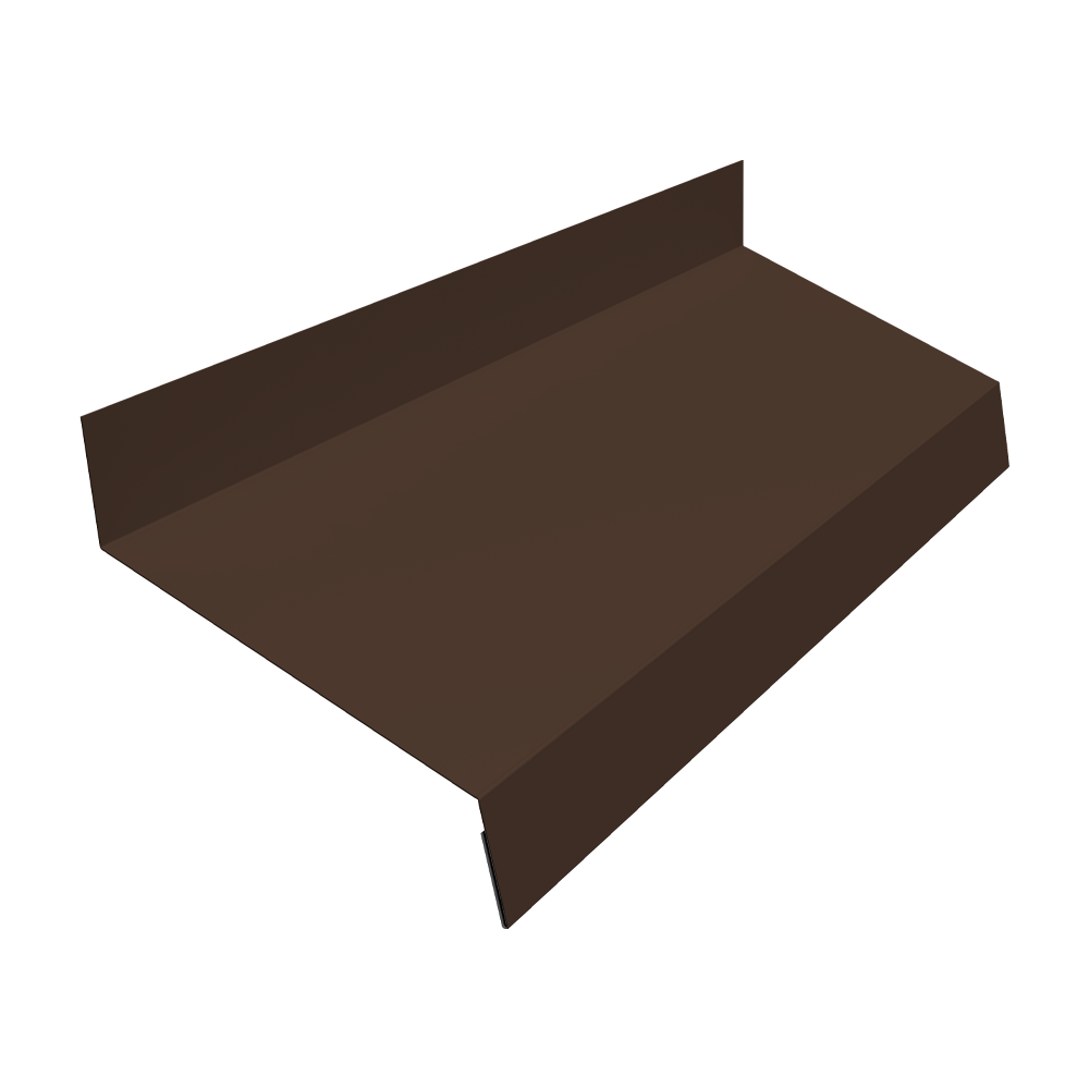 Отлив простой 70 0,5 PE с пленкой RAL 8017 шоколад (3м)