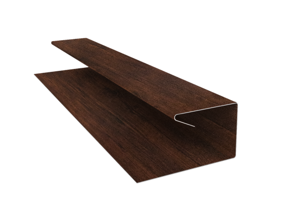 Планка П-образная завершающая сложная (КД) 0,45 Print-Double Premium Cherry Wood Dark F (3м)
