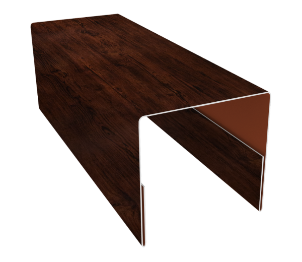 Планка П-образная заборная 20 0,4 Print Premium Cherry Wood Fresh TwinColor (2м)